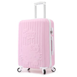 20Inch Women Hello Kitty Travel Suitcase,Spinner Bag Hello Kitty,Abs Luggage Bag,Girl Travel