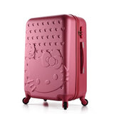 20Inch Women Hello Kitty Travel Suitcase,Spinner Bag Hello Kitty,Abs Luggage Bag,Girl Travel