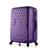 20Inch Women Hello Kitty Travel Suitcase,Spinner Bag Hello Kitty,Abs Luggage Bag,Girl Travel