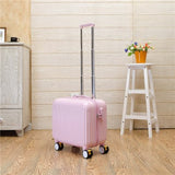 Lovely Candy Color Trolley Luggage Set With Universal Wheels,14 16Inch Korea Fashion Style Travel