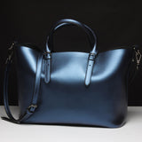 Sunny Shop  Luxury 100% Genuine Leather Women Shoulder Bags Brand Designer Cowhide Genuine