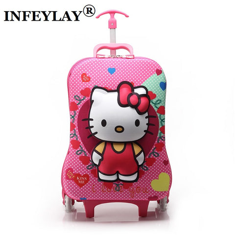 Hot!16 Inches Variety Of Cartoon 3D Extrusion Eva Luggage Kids Climb Stairs Luggage Suitcase Travel