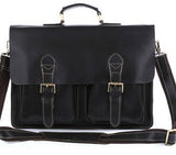 Westal Crazy Horse Genuine Leather Men Bags Briefcases Handbag Shoulder Crossbody Bag Men Messenger