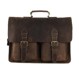 Westal Crazy Horse Genuine Leather Men Bags Briefcases Handbag Shoulder Crossbody Bag Men Messenger