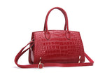 Famous Brand New Women Bag With Genuine Leather Wedding Tote Bag Red  Black Leather Shoulder