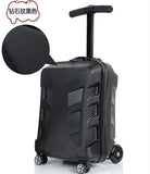 High Quality 21 Inches Boy Scooter Suitcase Trolley Case  3D Extrusion Business Travel Cool Luggage