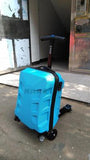 High Quality 21 Inches Boy Scooter Suitcase Trolley Case  3D Extrusion Business Travel Cool Luggage