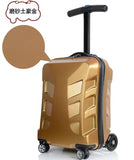 High Quality 21 Inches Boy Scooter Suitcase Trolley Case  3D Extrusion Business Travel Cool Luggage