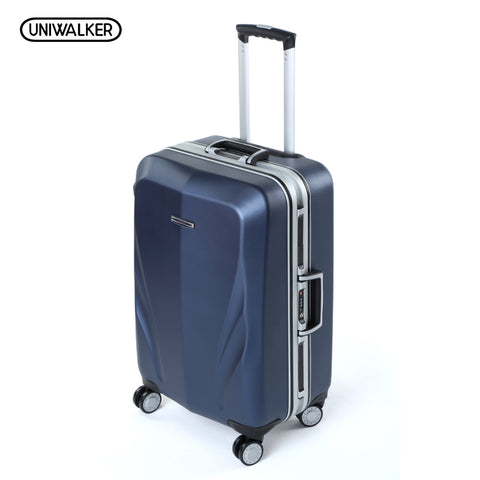 Aluminum Frame+Pc Suitcase,20"22"24"28"Inch High-Quality Anticollision Rolling Luggage,Tsa Lock