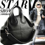 Anawishare Women Bag Genuine Leather Handbags Large Cowhide Shoulder Bags Black Crossbody Messenger