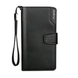Card Holder Leather Wallet Men Long Design Quality Passport Cover Fashion Casual Mens Purse
