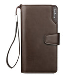 Card Holder Leather Wallet Men Long Design Quality Passport Cover Fashion Casual Mens Purse