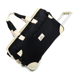 Trolley Travel Bag Hand Luggage 18 Inch 50L Rolling Duffle Bags Waterproof Oxford Suitcase Wheels