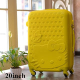 20Inch Travel Suitcase,Spinner 4 Wheel,Pink Hello Kitty,Abs Luggage Bags,Rolling Luggage,Women