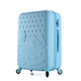 20Inch Travel Suitcase,Spinner 4 Wheel,Pink Hello Kitty,Abs Luggage Bags,Rolling Luggage,Women