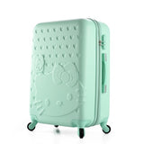 20Inch Travel Suitcase,Spinner 4 Wheel,Pink Hello Kitty,Abs Luggage Bags,Rolling Luggage,Women