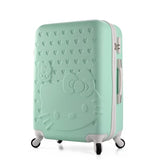 20Inch Travel Suitcase,Spinner 4 Wheel,Pink Hello Kitty,Abs Luggage Bags,Rolling Luggage,Women
