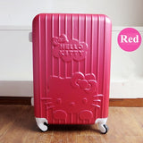 20Inch Travel Suitcase,Spinner 4 Wheel,Pink Hello Kitty,Abs Luggage Bags,Rolling Luggage,Women