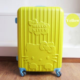 20Inch Travel Suitcase,Spinner 4 Wheel,Pink Hello Kitty,Abs Luggage Bags,Rolling Luggage,Women