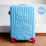20Inch Travel Suitcase,Spinner 4 Wheel,Pink Hello Kitty,Abs Luggage Bags,Rolling Luggage,Women