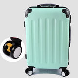 28" Pink 8-Universal Wheels Large Capacity Trolley Luggage Bags,Female Lovely Fruit Color Travel