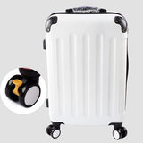 28" Pink 8-Universal Wheels Large Capacity Trolley Luggage Bags,Female Lovely Fruit Color Travel