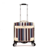 High Quality 16 Inch Travel Suitcase Women Trolley Travel Bags Spinner Wheels Student Rolling