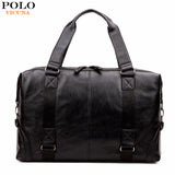 Vicuna Polo Molle Pouch Large Capacity Male Leather Travel Bag Casual Luggage Bag Handbag