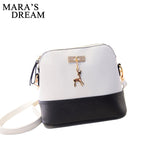 Mara'S Dream Women Leather Small Shoulder Bag Women Deer Spliced Collision Cross Body Bag Women