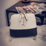 Mara'S Dream Women Leather Small Shoulder Bag Women Deer Spliced Collision Cross Body Bag Women