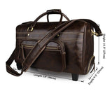 J.M.D 2017 New Arrival 100%  Men'S  Cow Leather Messenger Shoulder Bag Handbags Trolley Travel Bags