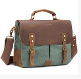 Anawishare Vintage Men Canvas Messenger Bags Male Tote Bags Crossbody Bag For School Travel Bag