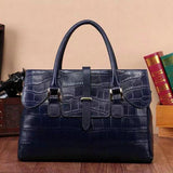 Qiaobao The New Leather Handbag Crocodile Pattern First Layer Cow Leather Handbag Ol Commuter
