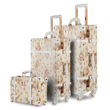 3Pc/Set Lightweight Vintage Print 3 Piece Luggage Set 20" 26" & 13'' Cosmetic Case Womentravel Bags