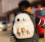 Baymax Fashion Kids Backpack Students Boy Girl Luggage Anime Big Hero 6 Cartoon Tourism Travel