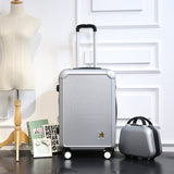 2Pcs/Set,20/24 Inch Students Trolley Case 13Inch Cosmetic Bag Travel Luggage Girl Rolling