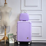 2Pcs/Set,20/24 Inch Students Trolley Case 13Inch Cosmetic Bag Travel Luggage Girl Rolling