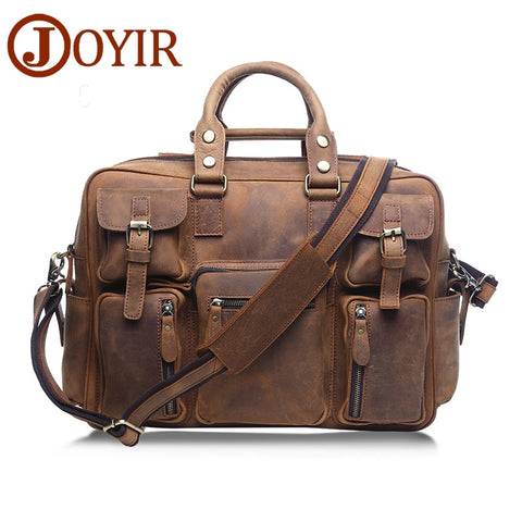 Joyir Designer Handbags High Quality Genuine Leather Travel Bag Men Travel Bags Vintage Luggage