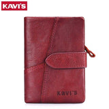 Kavis Genuine Leather Women Wallet Female Long Clutch Lady Walet Portomonee Rfid Luxury Brand Money