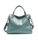 Anawishare Women Genuine Leather Handbag Cowhide Real Leather Shoulder Bag Ladies Totes Cow Leather