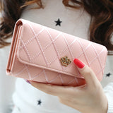 Candy Colors Wallets With Imperial Crown Fashion Long Wallet Handbags Ladies Leather Bag Popular