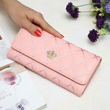 Candy Colors Wallets With Imperial Crown Fashion Long Wallet Handbags Ladies Leather Bag Popular