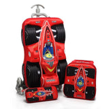 3D Stereo Trolley Bag Cute Compact Car Kids Travel Suitcase Boy Girl Cartoon Travelling Luggage Boy