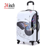 24 Inch Hot Amazing Hot Sales Japan Butterfly Abs Trolley Suitcase Luggage/Pull Rod Trunk