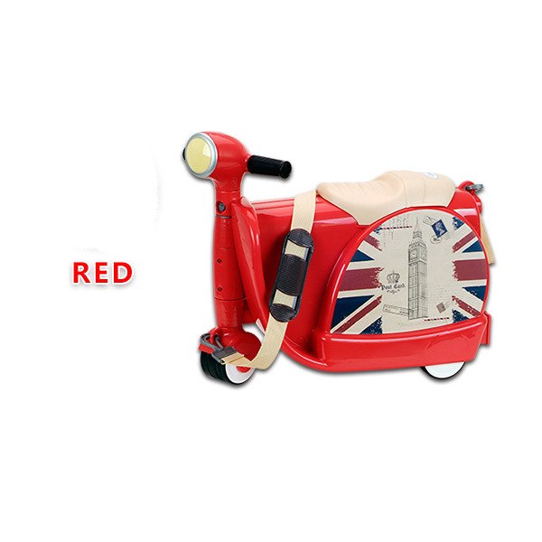 Letrend New Cartoon Cute Children Motorcycle Luggage Trolley Suitcases Travel Bag Suitable For