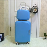 Picture Box Universal Wheels Trolley Luggage 14 20 Child Travel Bag  Sub-Trunk  Sets,High Quality