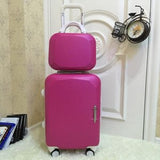 Picture Box Universal Wheels Trolley Luggage 14 20 Child Travel Bag  Sub-Trunk  Sets,High Quality