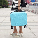 Wholesale!Girls Cute 14 16 Abs Hello Kitty Travel Luggage Sets,High Quality Female Lovely Travel