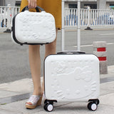 Wholesale!Girls Cute 14 16 Abs Hello Kitty Travel Luggage Sets,High Quality Female Lovely Travel
