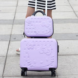 Wholesale!Girls Cute 14 16 Abs Hello Kitty Travel Luggage Sets,High Quality Female Lovely Travel
